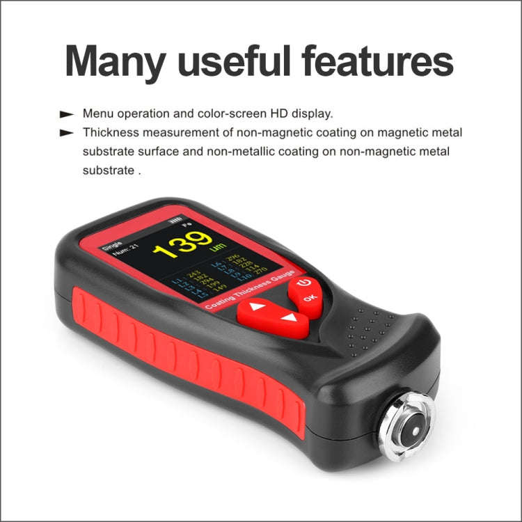 GT230 Thickness Gauges Paint Coating Thickness Gauge Car Film Digital Thickness Gauge Tester Rech...