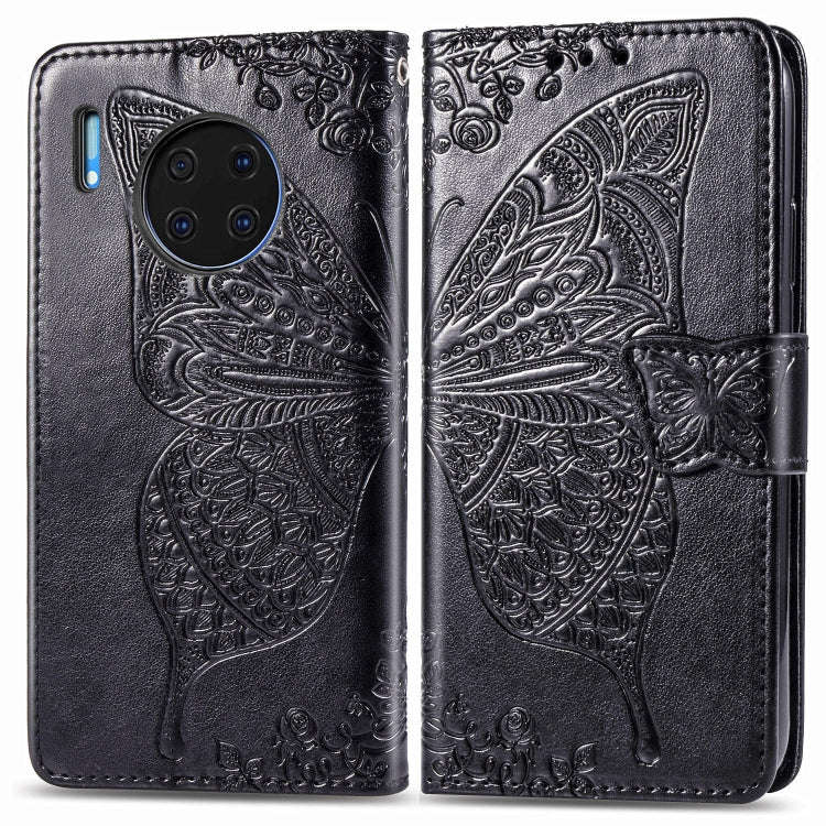 For Huawei Mate 30 Pro Butterfly Love Flower Embossed Horizontal Flip Leather Case with Bracket /...