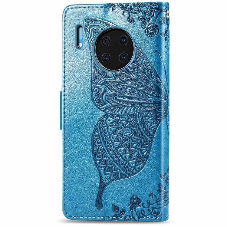 For Huawei Mate 30 Pro Butterfly Love Flower Embossed Horizontal Flip Leather Case with Bracket /...