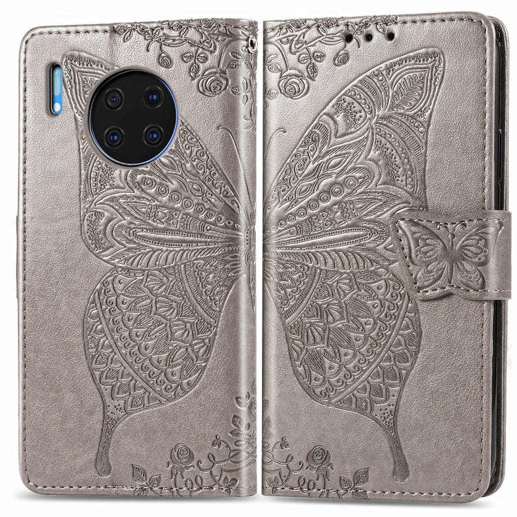 For Huawei Mate 30 Pro Butterfly Love Flower Embossed Horizontal Flip Leather Case with Bracket /...