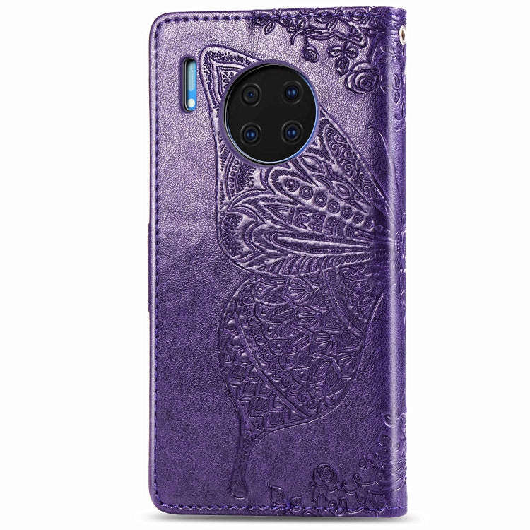 For Huawei Mate 30 Pro Butterfly Love Flower Embossed Horizontal Flip Leather Case with Bracket /...