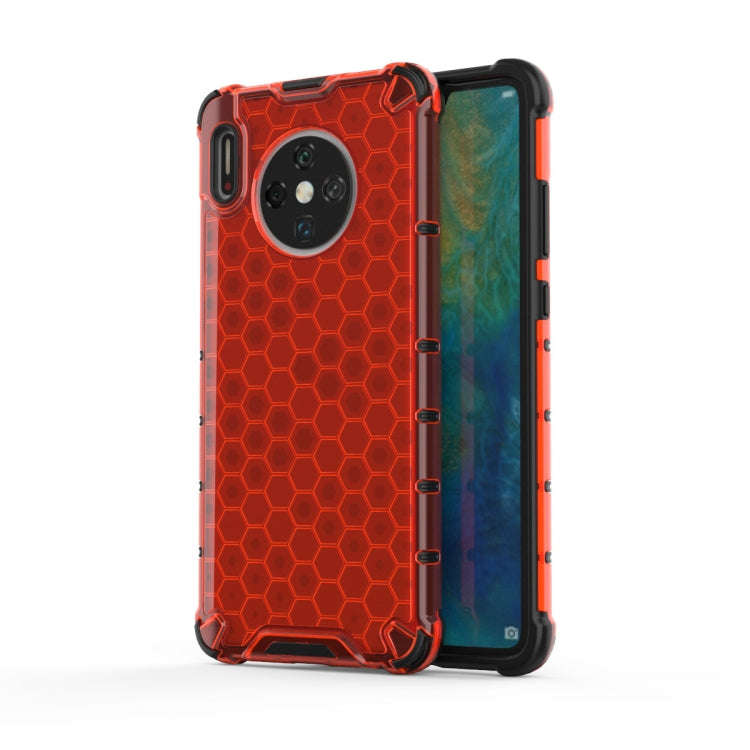 For Huawei Mate 30 Shockproof Honeycomb PC + TPU Case(Red)