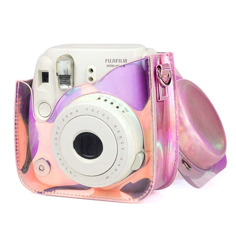 Richwell Translucent PVC Camera Bag for Fujifilm Instax Mini 8 8+ 9 Cover Case with Shoulder Stra...