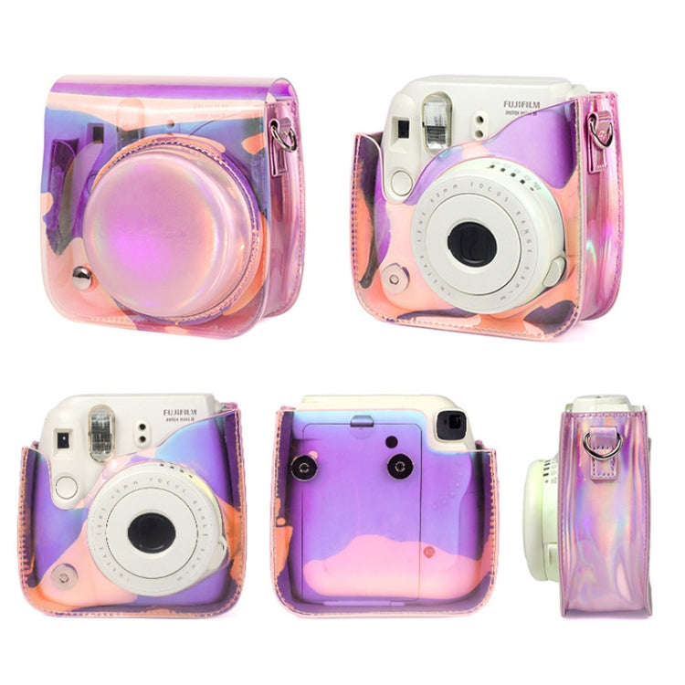 Richwell Translucent PVC Camera Bag for Fujifilm Instax Mini 8 8+ 9 Cover Case with Shoulder Stra...