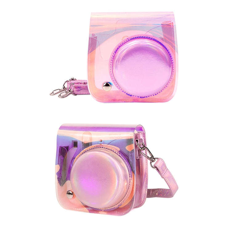 Richwell Translucent PVC Camera Bag for Fujifilm Instax Mini 8 8+ 9 Cover Case with Shoulder Stra...
