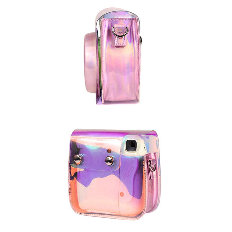 Richwell Translucent PVC Camera Bag for Fujifilm Instax Mini 8 8+ 9 Cover Case with Shoulder Stra...