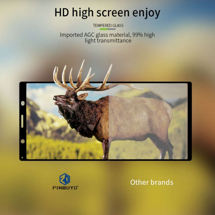 For Sony Xperia 5 / J9210 PINWUYO 9H 2.5D Full Screen Tempered Glass Film(Black)