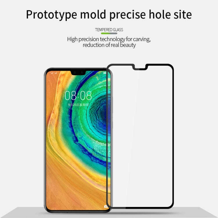 For Huawei Mate30 MOFI 9H 2.5D Full Screen Tempered Glass Film(Black)