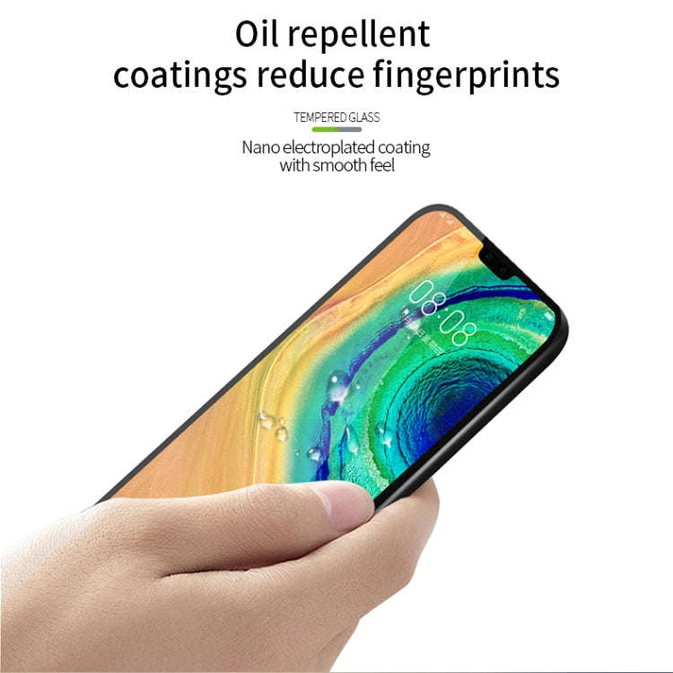For Huawei Mate30 MOFI 9H 2.5D Full Screen Tempered Glass Film(Black)