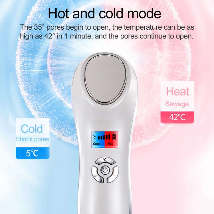 OFY-7901 Ultrasonic Cryotherapy Hot Cold Hammer Facial Lifting Vibration Massager Face Body Impor...