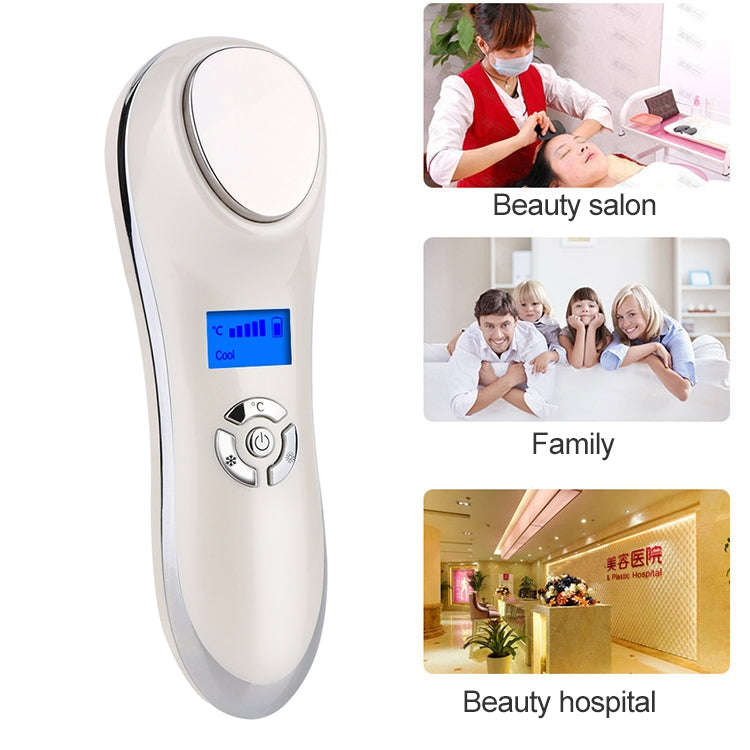 OFY-7901 Ultrasonic Cryotherapy Hot Cold Hammer Facial Lifting Vibration Massager Face Body Impor...