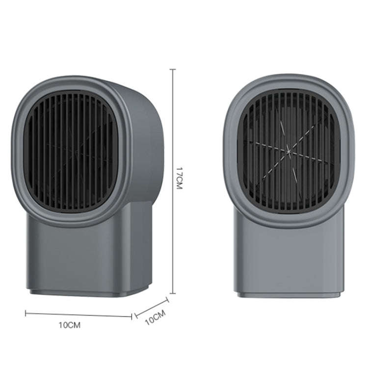 Home Heater Dormitory Small Silent Hot Air Blower(White)