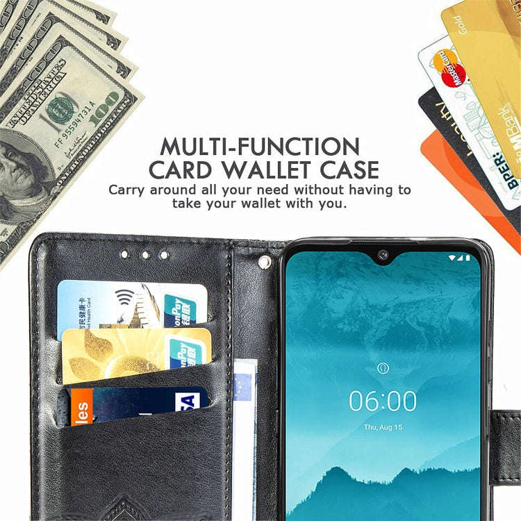 For Nokia 6.2 / 7.2 Butterfly Love Flower Embossed Horizontal Flip Leather Case with Bracket Lany...