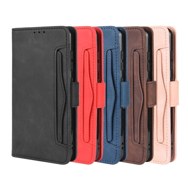 For Nokia 7.2 / 6.2 Wallet Style Skin Feel Calf Pattern Leather Case with Separate Card Slot(B...