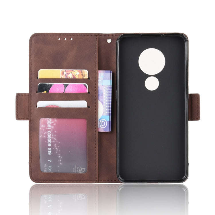 For Nokia 7.2 / 6.2 Wallet Style Skin Feel Calf Pattern Leather Case with Separate Card Slot(B...