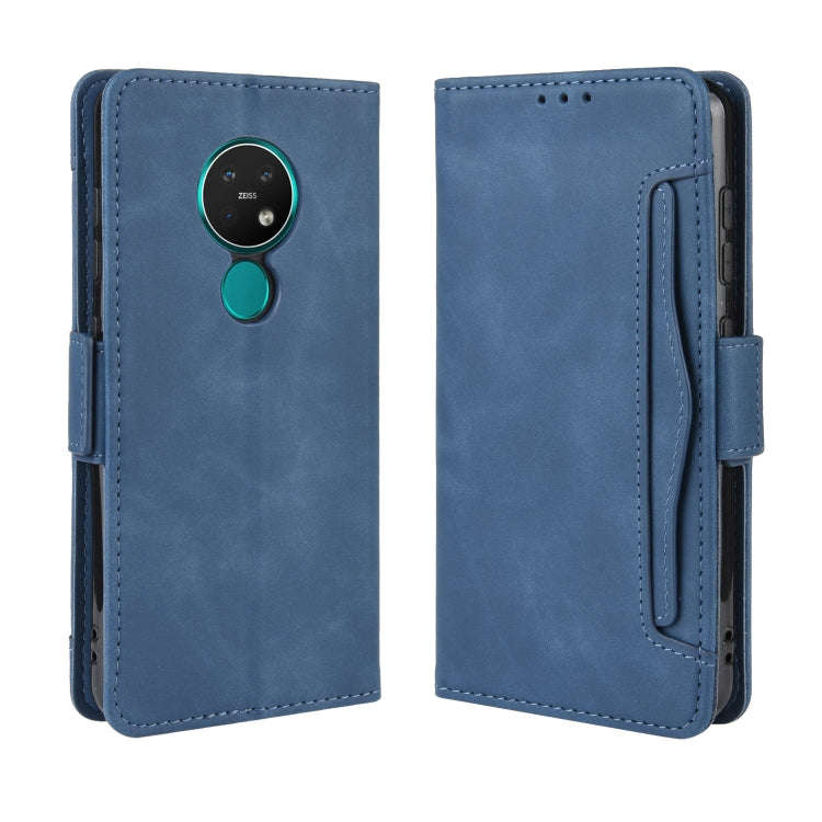 For Nokia 7.2 / 6.2 Wallet Style Skin Feel Calf Pattern Leather Case with Separate Card Slot(B...