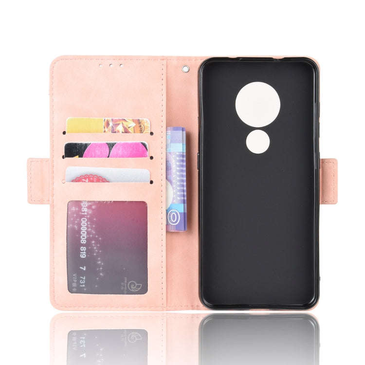 For Nokia 7.2 / 6.2 Wallet Style Skin Feel Calf Pattern Leather Case with Separate Card Slot(P...