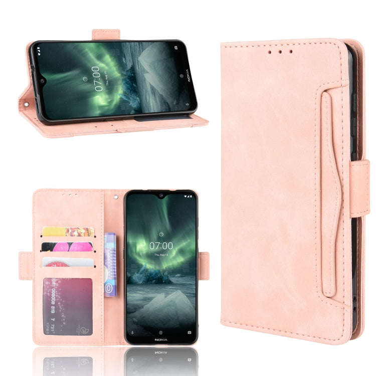 For Nokia 7.2 / 6.2 Wallet Style Skin Feel Calf Pattern Leather Case with Separate Card Slot(P...
