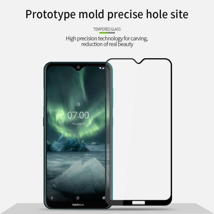 For Nokia 7.2 PINWUYO 9H 2.5D Full Screen Tempered Glass Film(Black)
