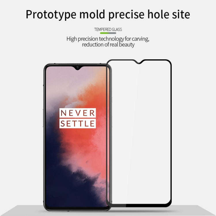 For Oneplus 7T MOFI 9H 2.5D Full Screen Tempered Glass Film(Black)