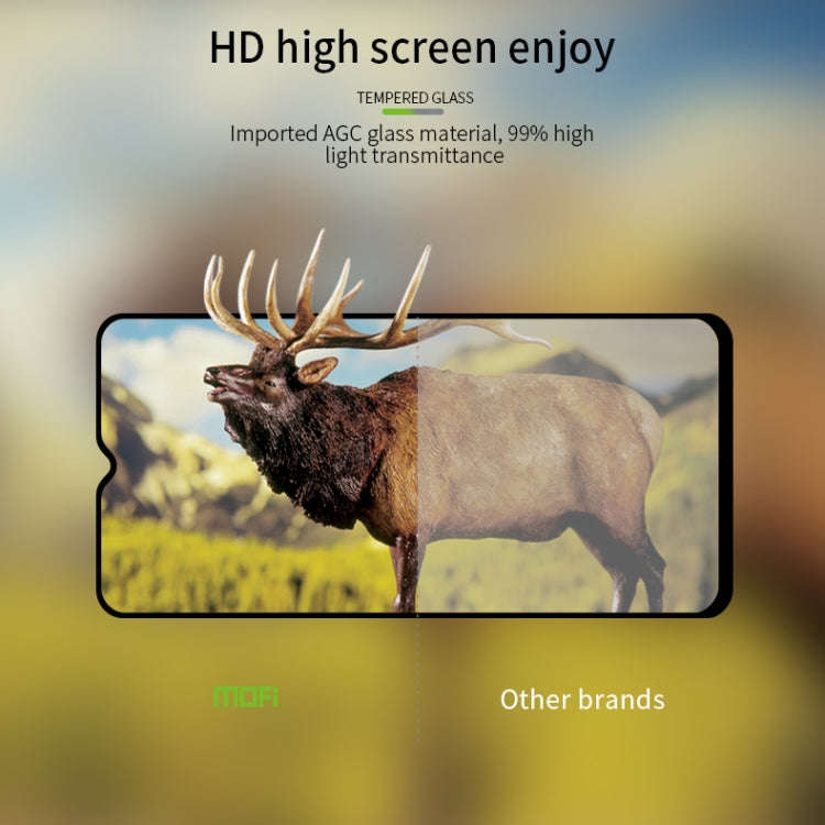 For Oneplus 7T MOFI 9H 2.5D Full Screen Tempered Glass Film(Black)