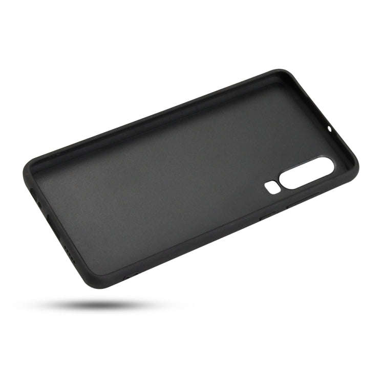 For Huawei P30 Litchi PU Leather Anti-falling TPU Protective Case(Black)