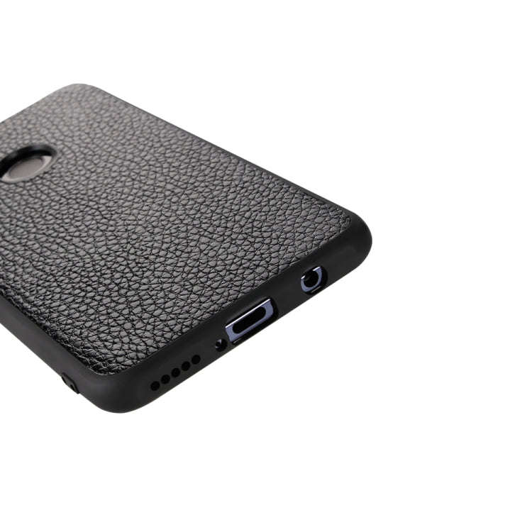 For Huawei P30 Lite Lychee Grain Cortex Anti-falling TPU Mobile Phone Shell Protective Case(Deep ...
