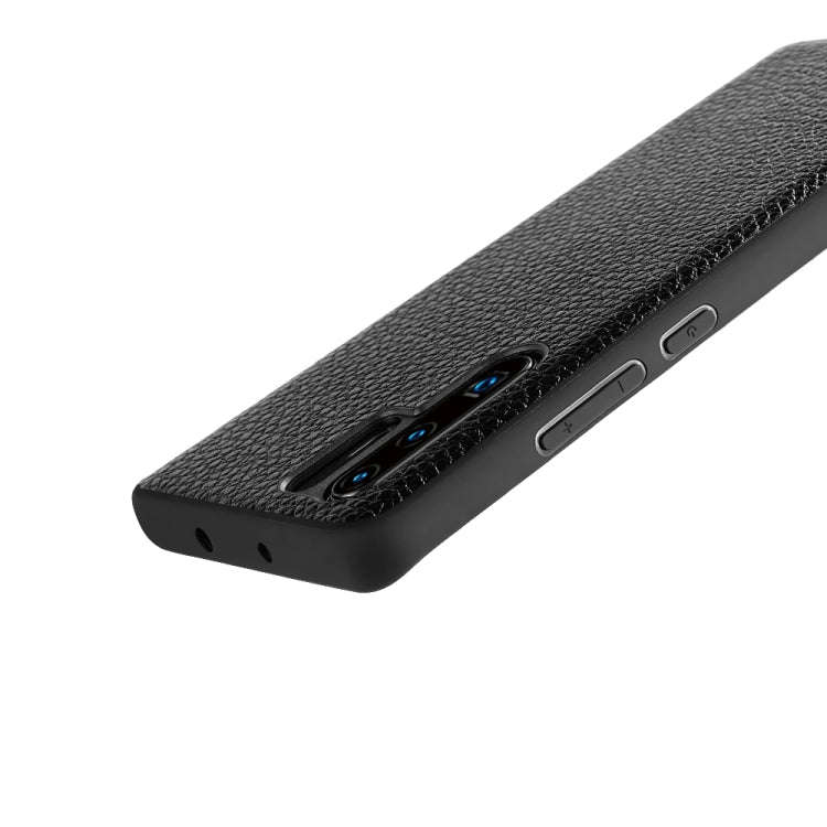 For Huawei P30 Pro Lychee Grain Cortex Anti-falling TPU Mobile Phone Shell Protective Case(Black)