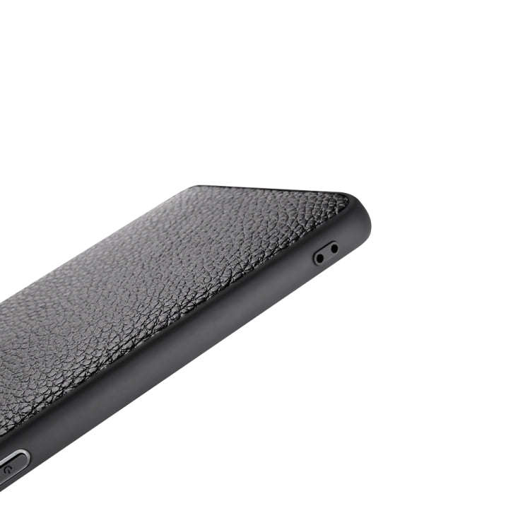 For Huawei Mate 20X Lychee Grain Cortex Anti-falling TPU Mobile Phone Shell Protective Case(Black)