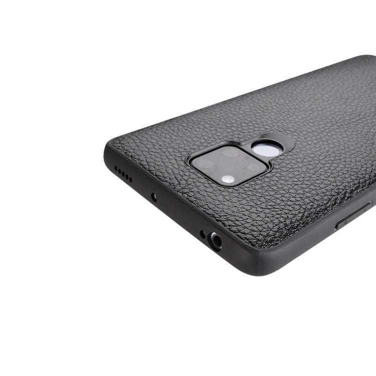 For Huawei Mate 20X Lychee Grain Cortex Anti-falling TPU Mobile Phone Shell Protective Case(Black)