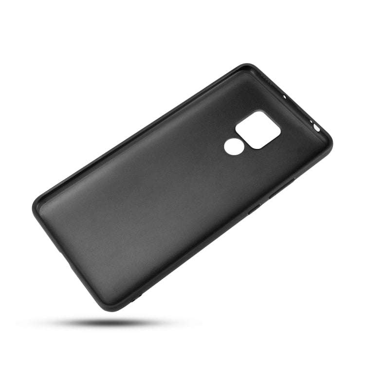 For Huawei Mate 20X Lychee Grain Cortex Anti-falling TPU Mobile Phone Shell Protective Case(Black)