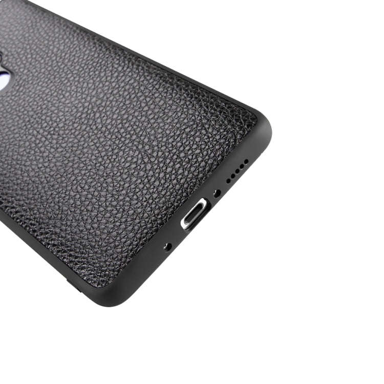 For Huawei Mate 20X Lychee Grain Cortex Anti-falling TPU Mobile Phone Shell Protective Case(Brown)