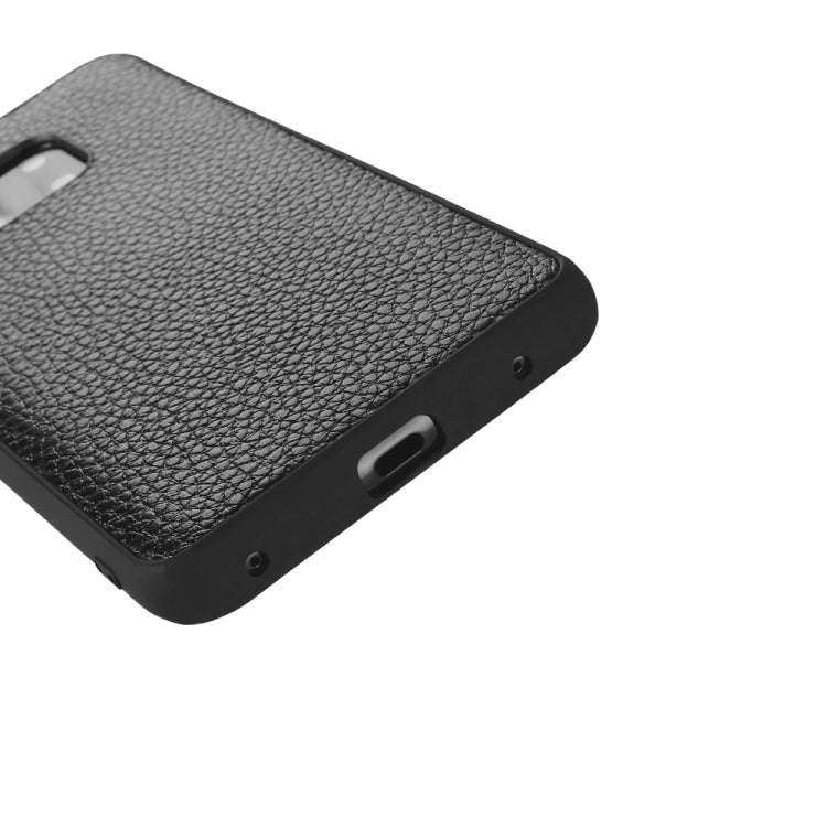 For Huawei Mate20 Pro Lychee Grain Cortex Anti-falling TPU Mobile Phone Shell Protective Case(Black)