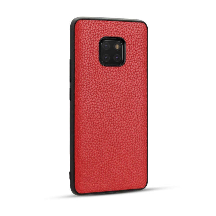 For Huawei Mate20 Pro Lychee Grain Cortex Anti-falling TPU Mobile Phone Shell Protective Case(Red)