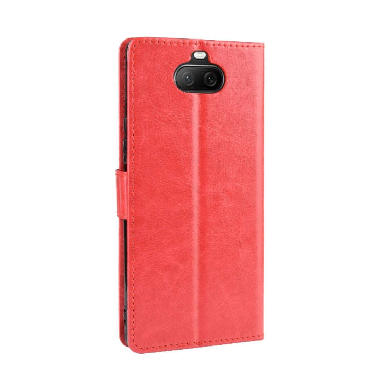 For Sony Xperia 8 Retro Crazy Horse Texture Horizontal Flip Leather Case , with Holder & Card Slo...