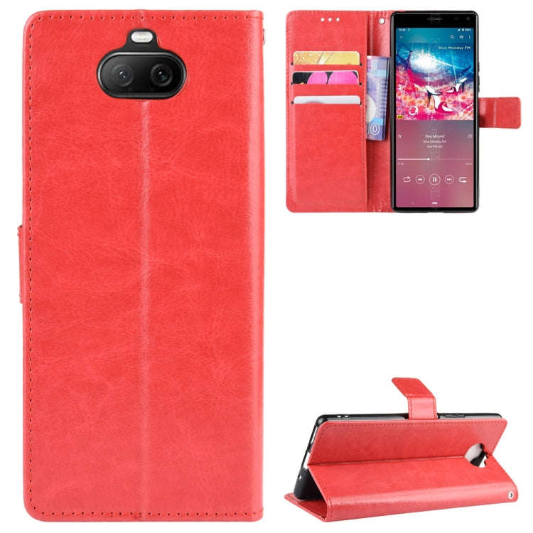 For Sony Xperia 8 Retro Crazy Horse Texture Horizontal Flip Leather Case , with Holder & Card Slo...