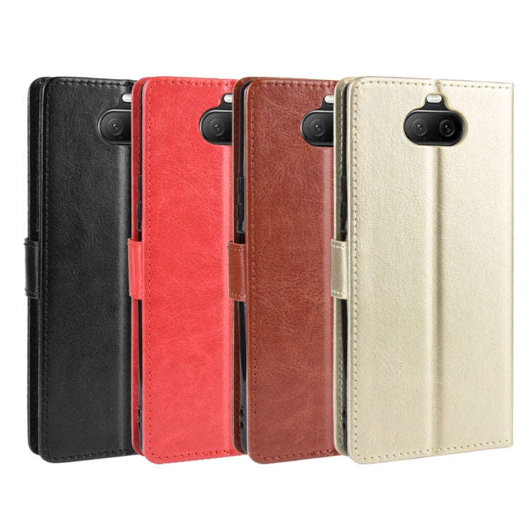 For Sony Xperia 8 Retro Crazy Horse Texture Horizontal Flip Leather Case , with Holder & Card Slo...