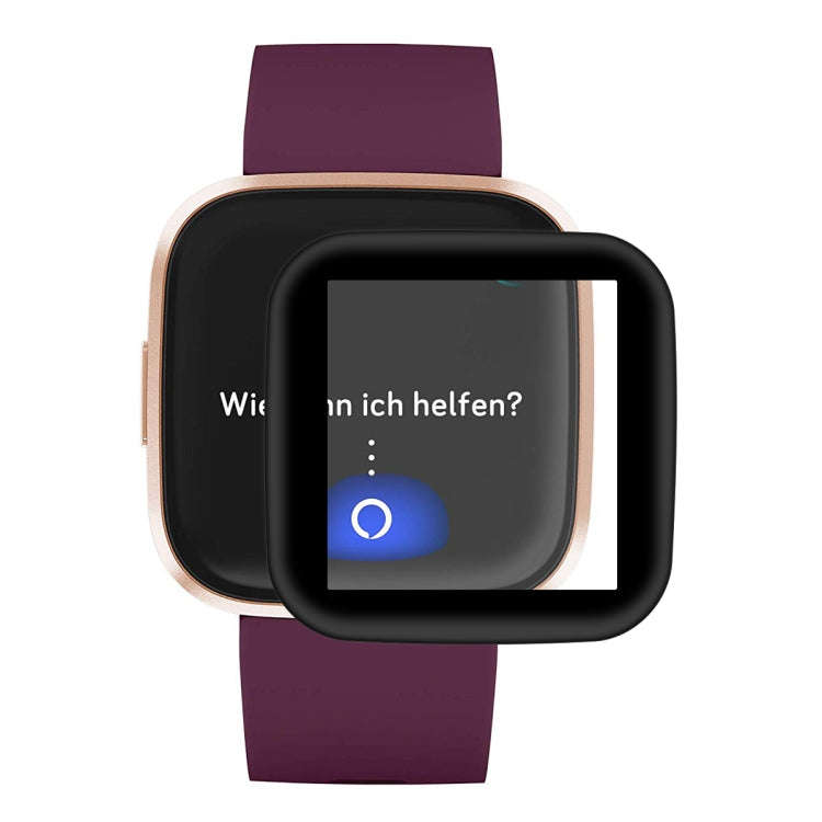 For Fitbit Versa 2 (2019) ENKAY Hat-prince 3D Full Screen Soft TPU Edge + Soft Glass HD Screen Pr...