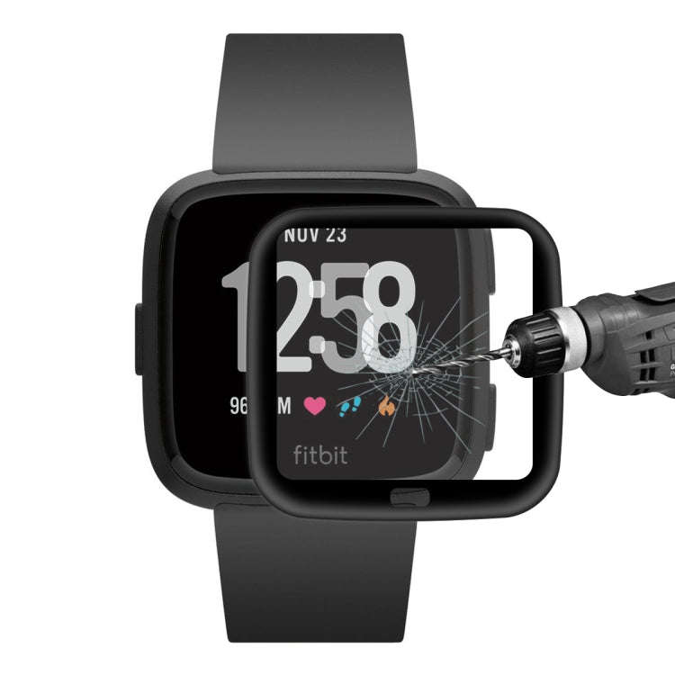 For Fitbit Versa (2018) ENKAY Hat-prince 3D Full Screen Soft TPU Edge + Soft Glass HD Screen Prot...