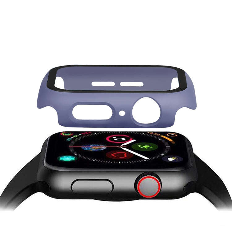 ENKAY Hat-prince Full Coverage PC Case + Tempered Glass Protector for Apple Watch Series 5 / 4 44...