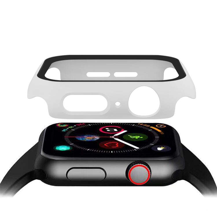 ENKAY Hat-prince Full Coverage PC Case + Tempered Glass Protector for Apple Watch Series 5 / 4 40...