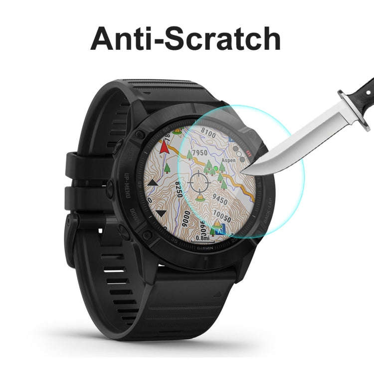 For Garmin Fenix 6X / 6X Pro Solar ENKAY Hat-Prince 0.2mm 9H 2.15D Curved Edge Tempered Glass Film