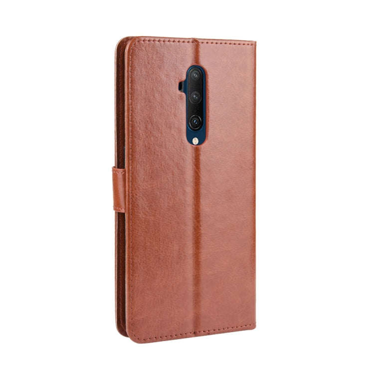 For OnePlus 7T Pro  Retro Crazy Horse Texture Horizontal Flip Leather Case with Holder & Card Slo...