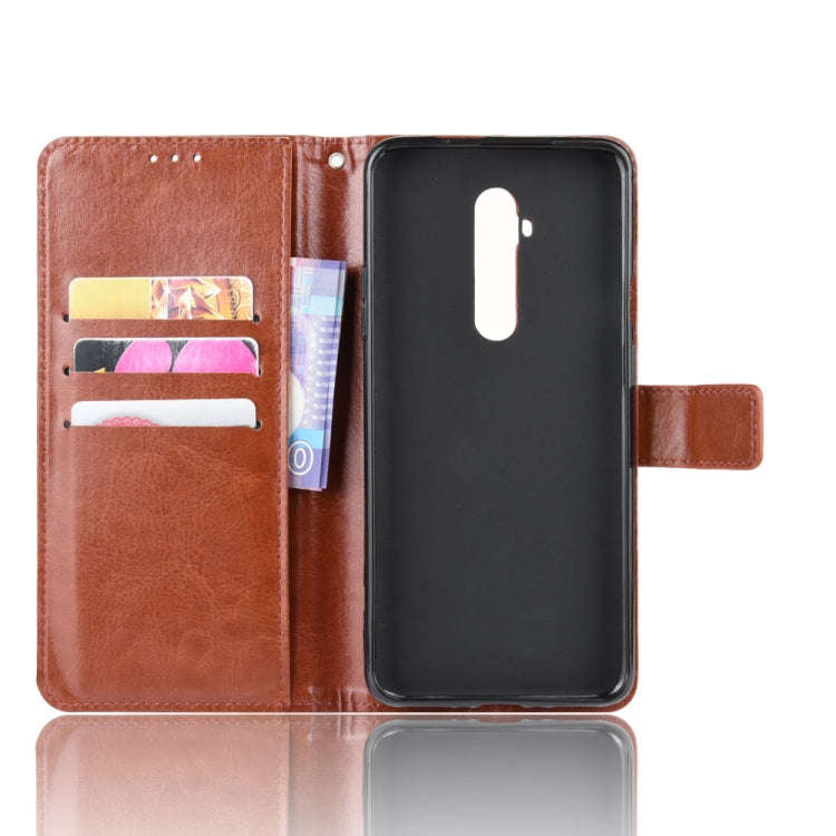 For OnePlus 7T Pro  Retro Crazy Horse Texture Horizontal Flip Leather Case with Holder & Card Slo...
