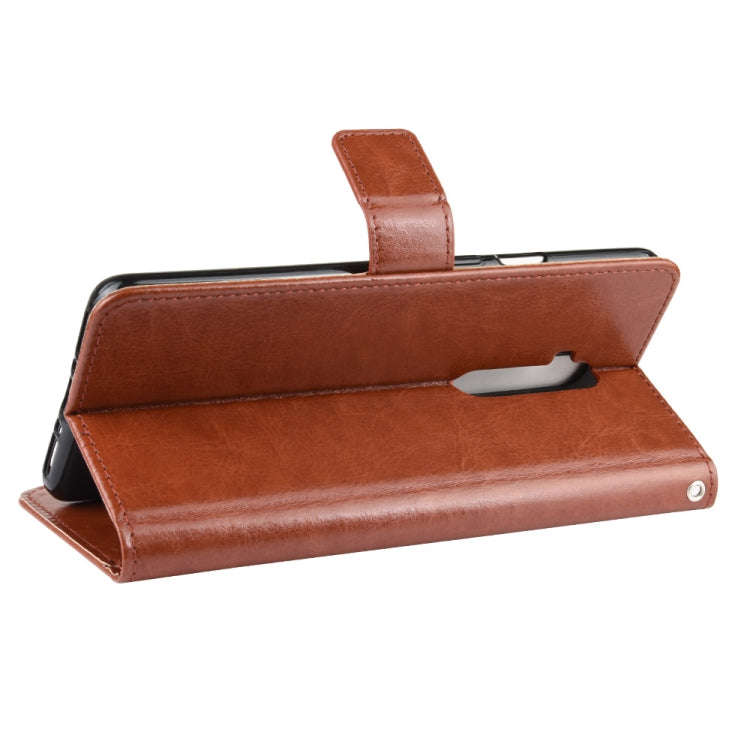 For OnePlus 7T Pro  Retro Crazy Horse Texture Horizontal Flip Leather Case with Holder & Card Slo...