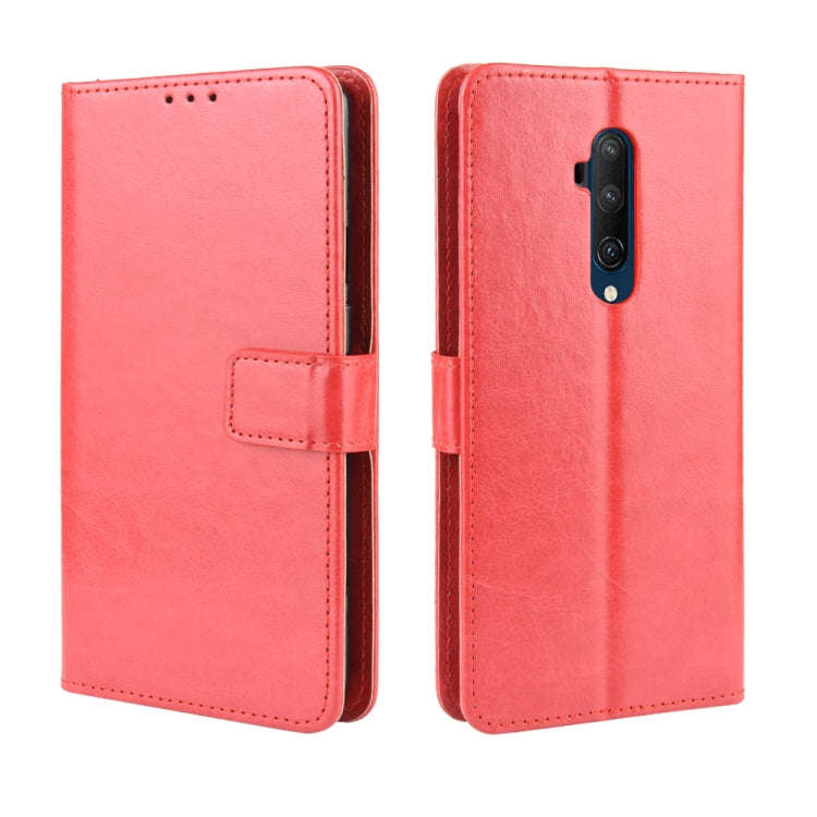 For OnePlus 7T Pro  Retro Crazy Horse Texture Horizontal Flip Leather Case with Holder & Card Slo...