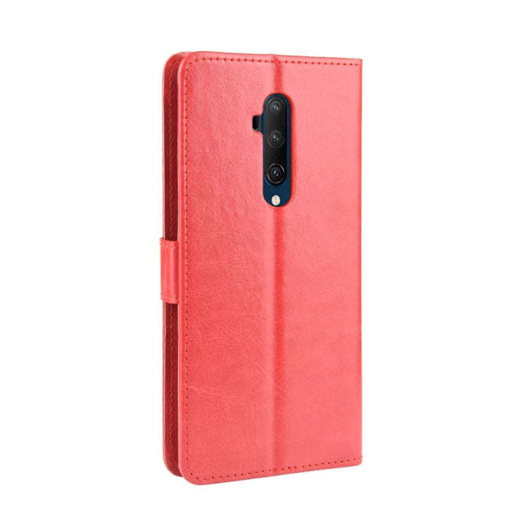 For OnePlus 7T Pro  Retro Crazy Horse Texture Horizontal Flip Leather Case with Holder & Card Slo...