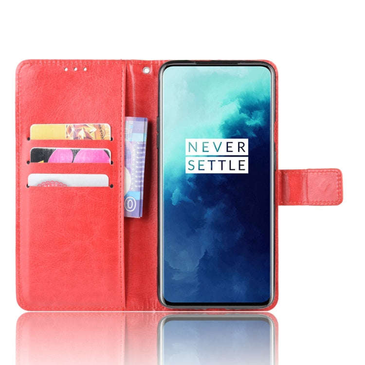 For OnePlus 7T Pro  Retro Crazy Horse Texture Horizontal Flip Leather Case with Holder & Card Slo...
