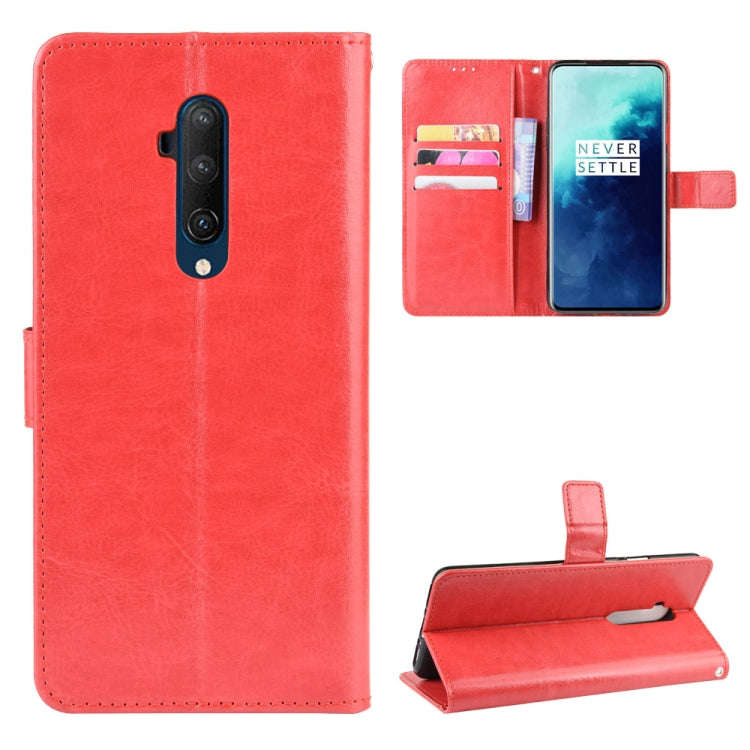 For OnePlus 7T Pro  Retro Crazy Horse Texture Horizontal Flip Leather Case with Holder & Card Slo...