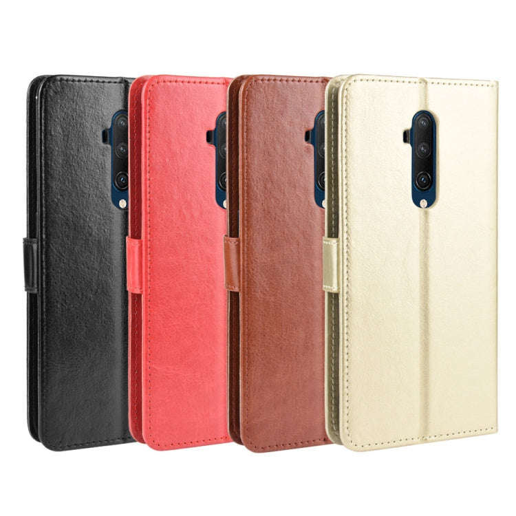 For OnePlus 7T Pro  Retro Crazy Horse Texture Horizontal Flip Leather Case with Holder & Card Slo...